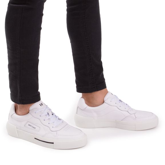TÊNIS COURO BRANCO STAR - westcoast